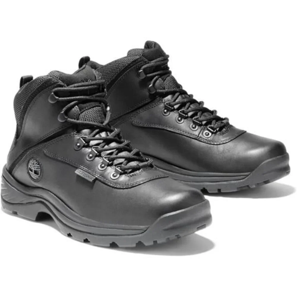 Black Men's White Ledge Mid Waterproof Leather‎ Winter Hiking Outdoor Boots